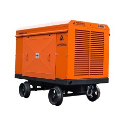 Промышленная воздушно-компрессорная шахтная станция Арсенал ЗИФ-ШВ 7,5/0,7 660, 380 В на скатах